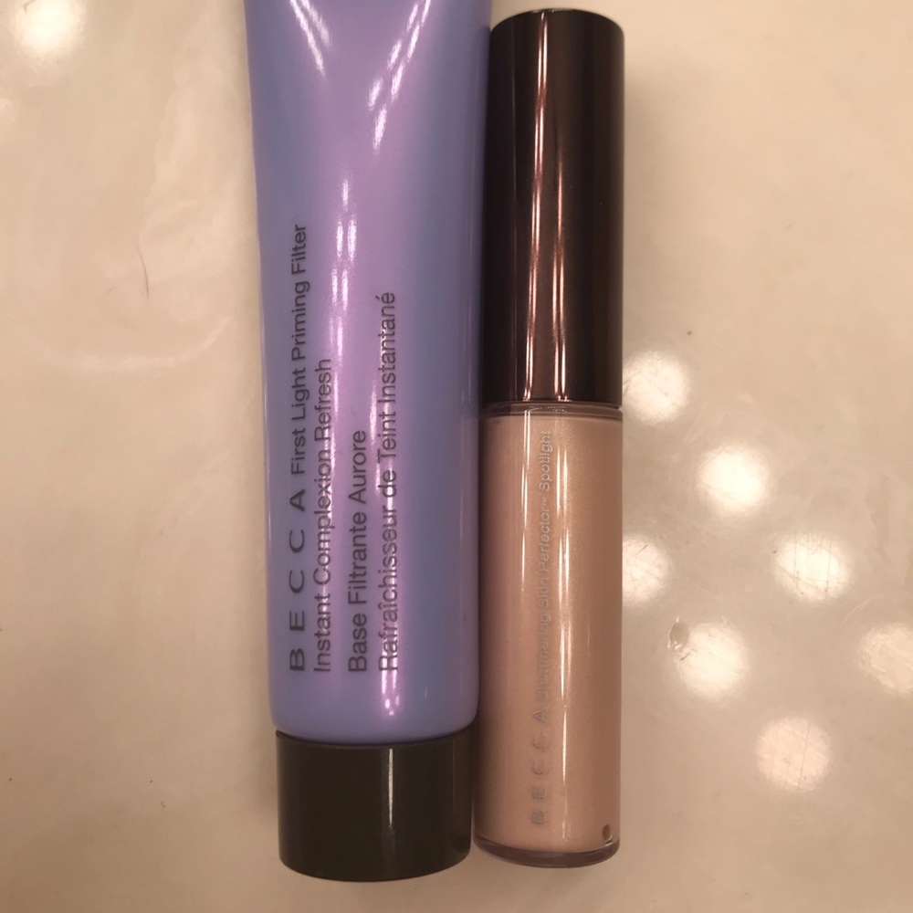 Becca primer and highlight